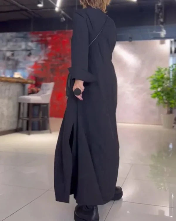Elena – Robe longue et ample avec fentes latérales