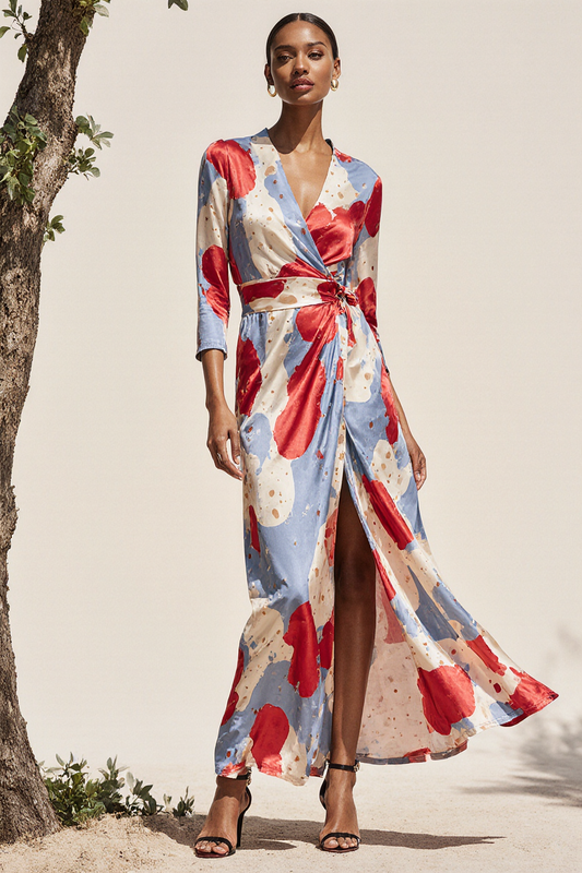 Noor - Robe maxi élégante avec des fleurs