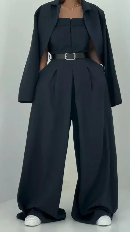 Sofia|  Ensemble Femme Bustier + Veste – Style Élégant & Tendance