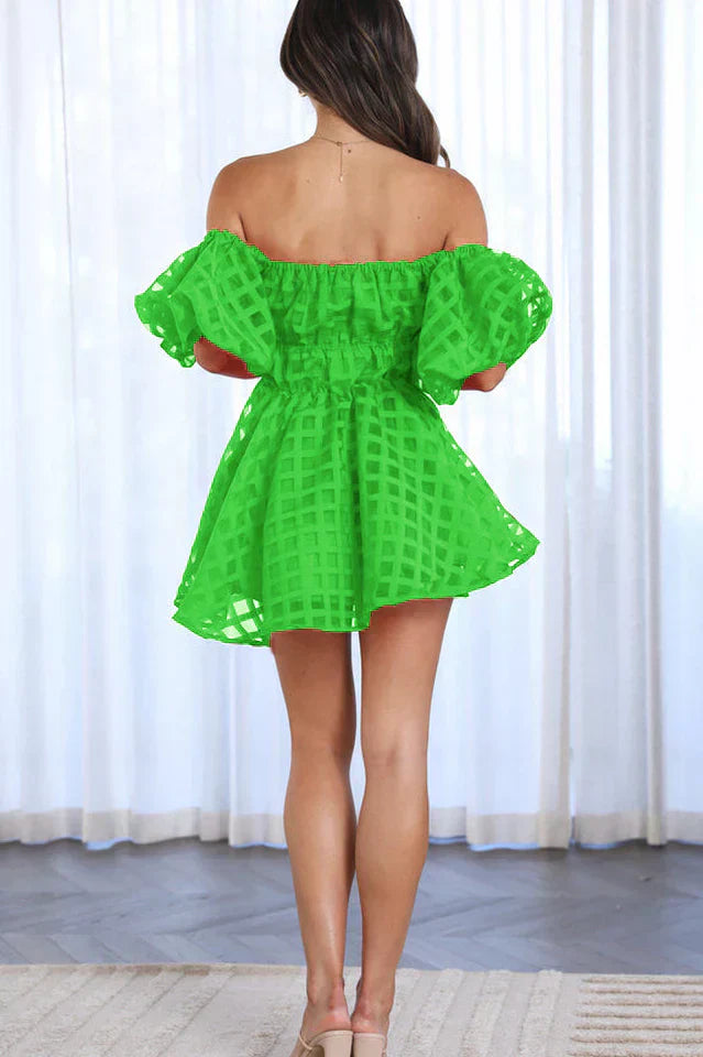 Evie - Robe mini à manches ballon