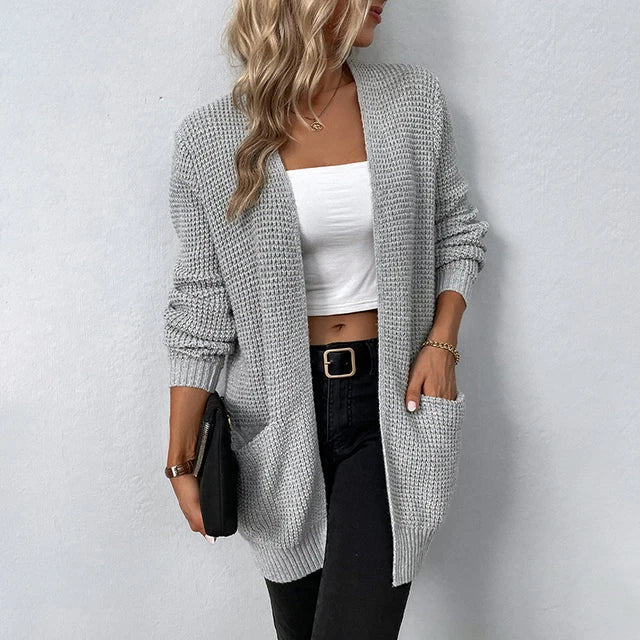 Nancy | Cardigan en tricot décontracté avec poches
