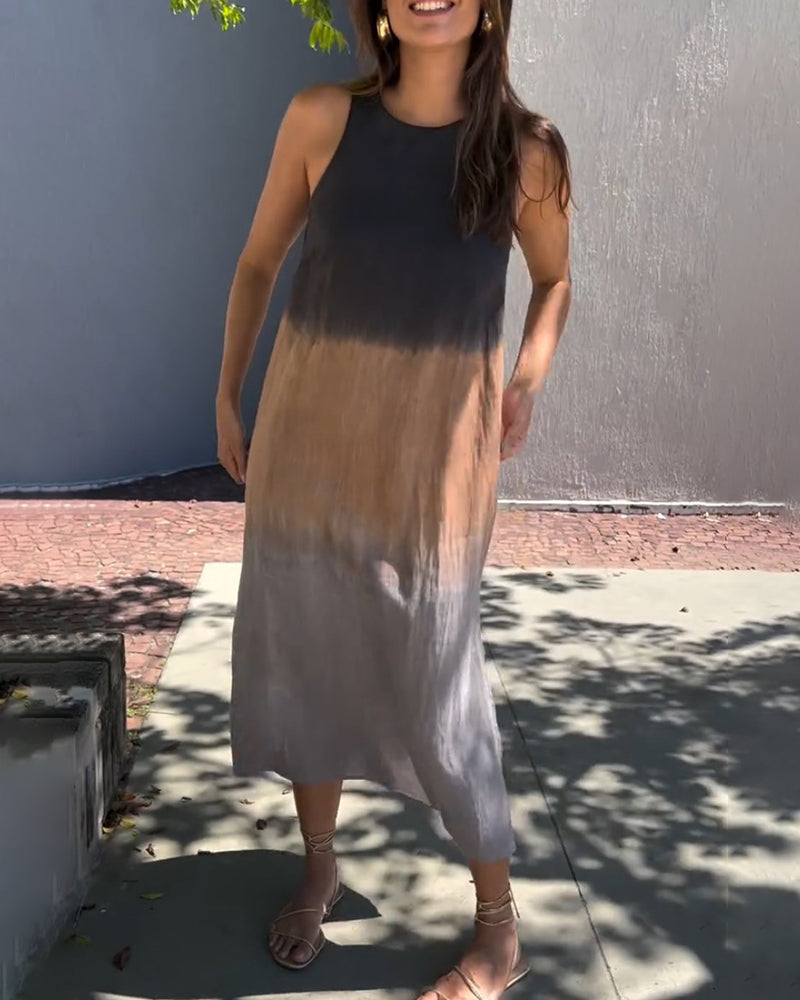 Fenna| Robe sans manches avec dégradé