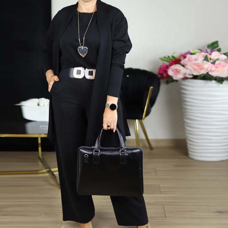 Ensemble 3 Pièces Élégant - Confort Doux et Style Polyvalent