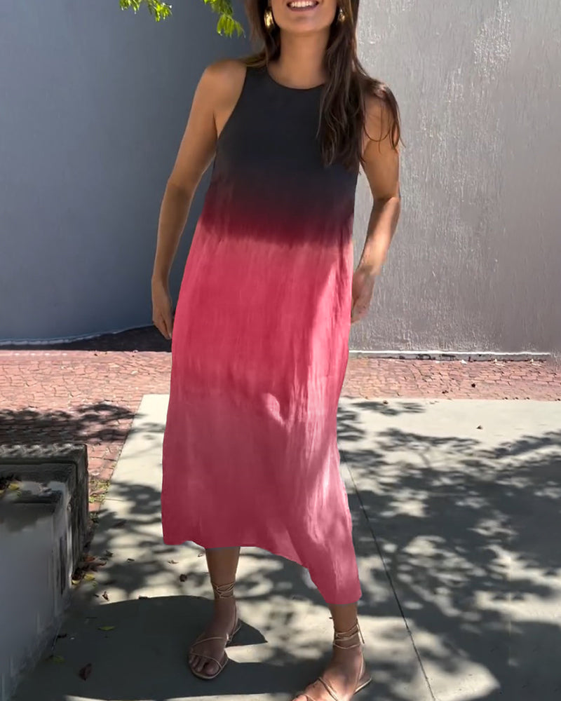 Fenna| Robe sans manches avec dégradé