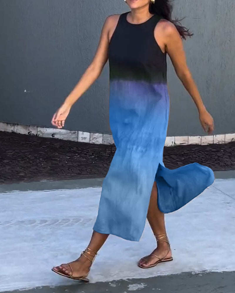 Fenna| Robe sans manches avec dégradé
