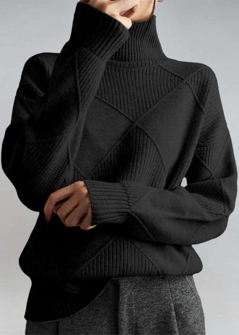 Lauren | pull à col roulé en cachemire de luxe