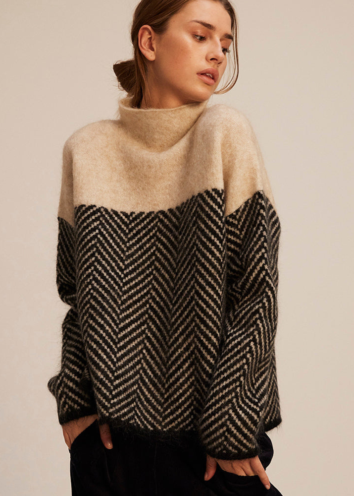 Malene | Pull Col Roulé Élégant pour Femmes
