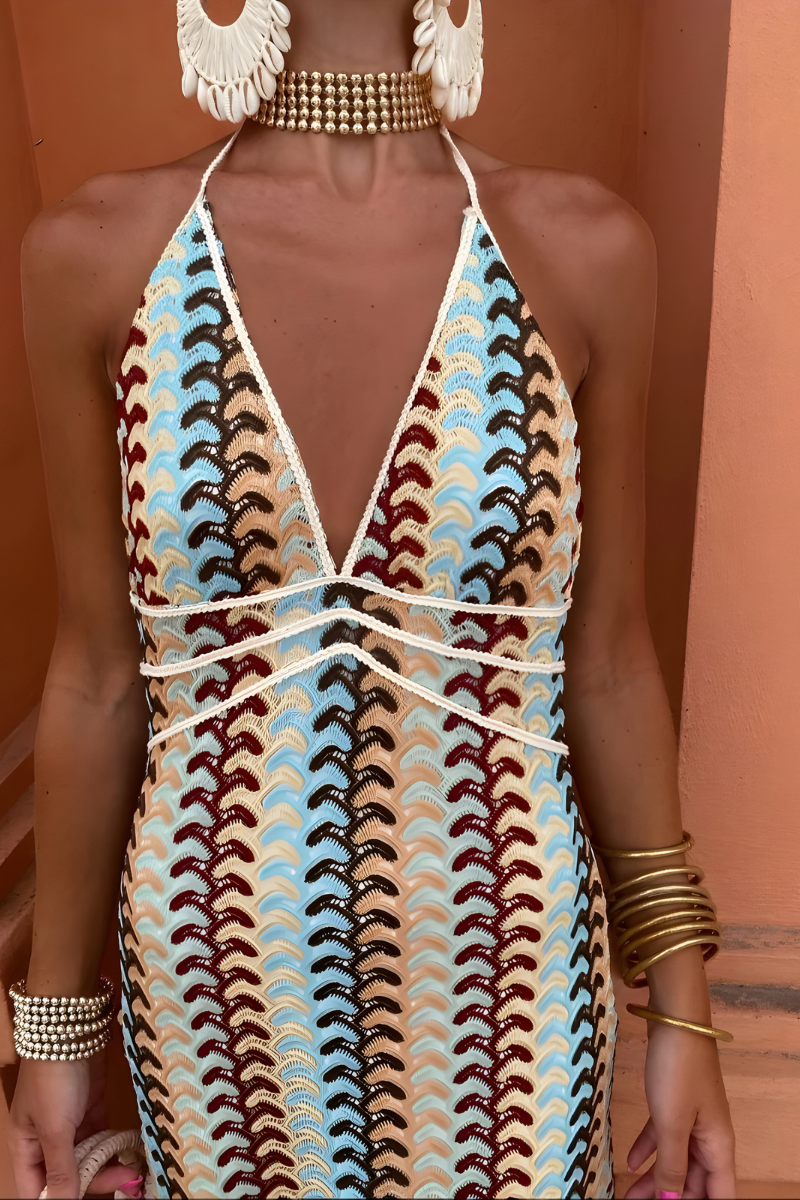Solena™ | Robe maxi boho avec dos nu
