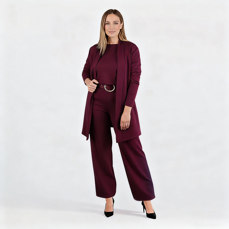Ensemble 3 Pièces Élégant - Confort Doux et Style Polyvalent