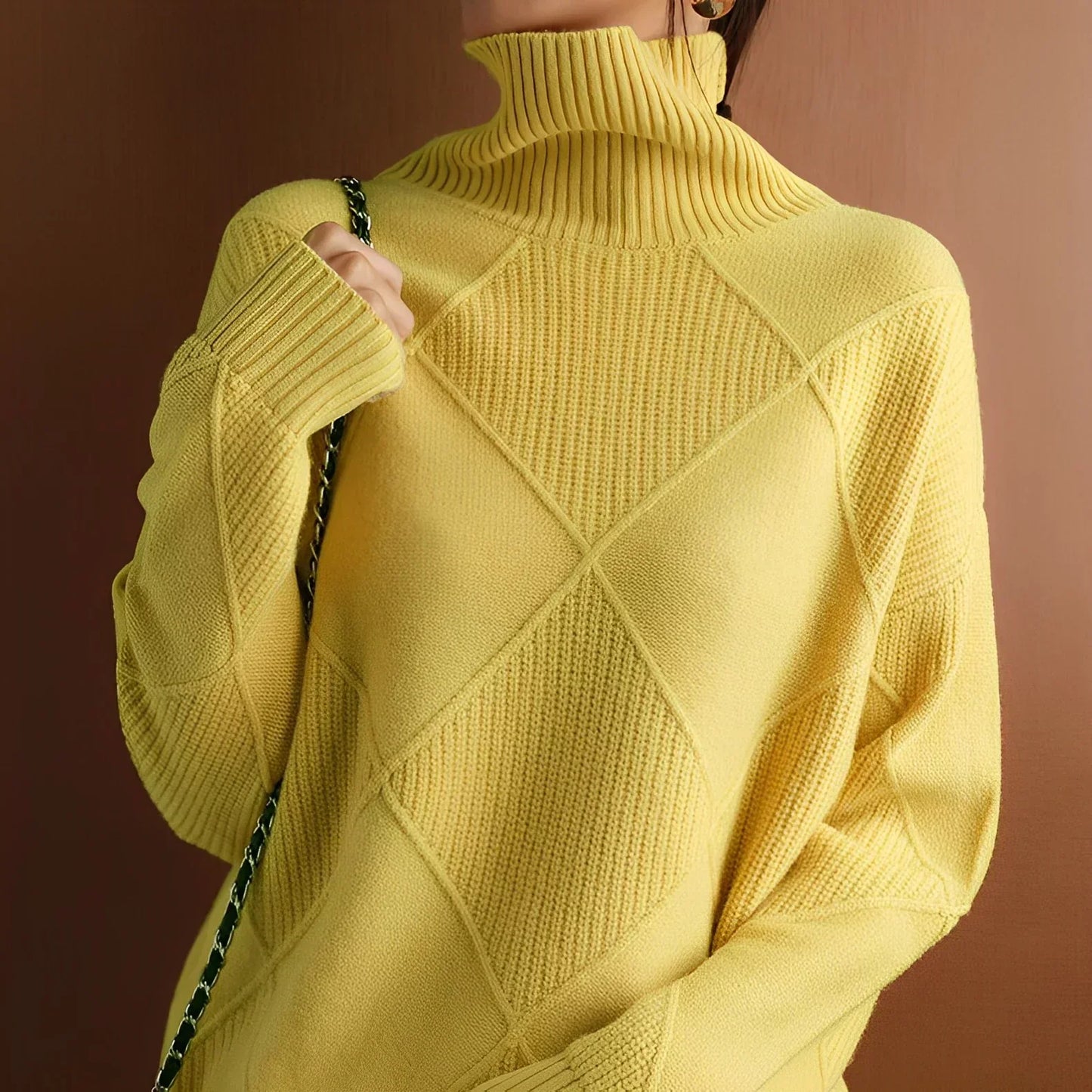Marcelle | Pull à col roulé épais