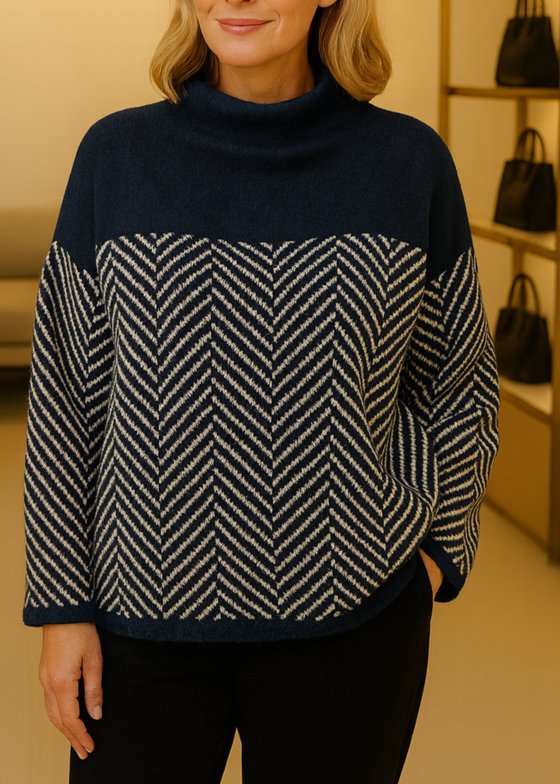 Malene | Pull Col Roulé Élégant pour Femmes