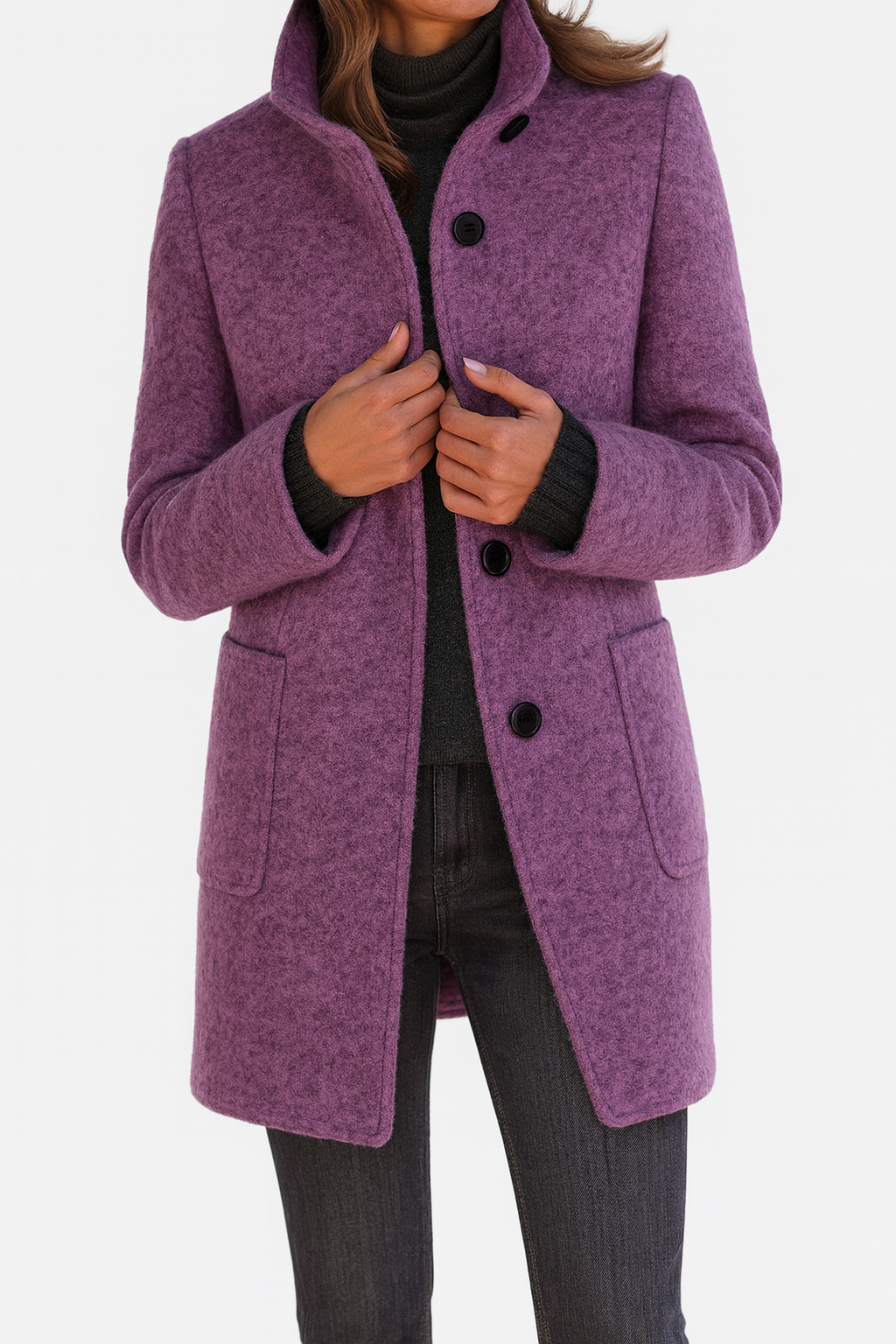 Camille™ | Manteau pour femme à col montant