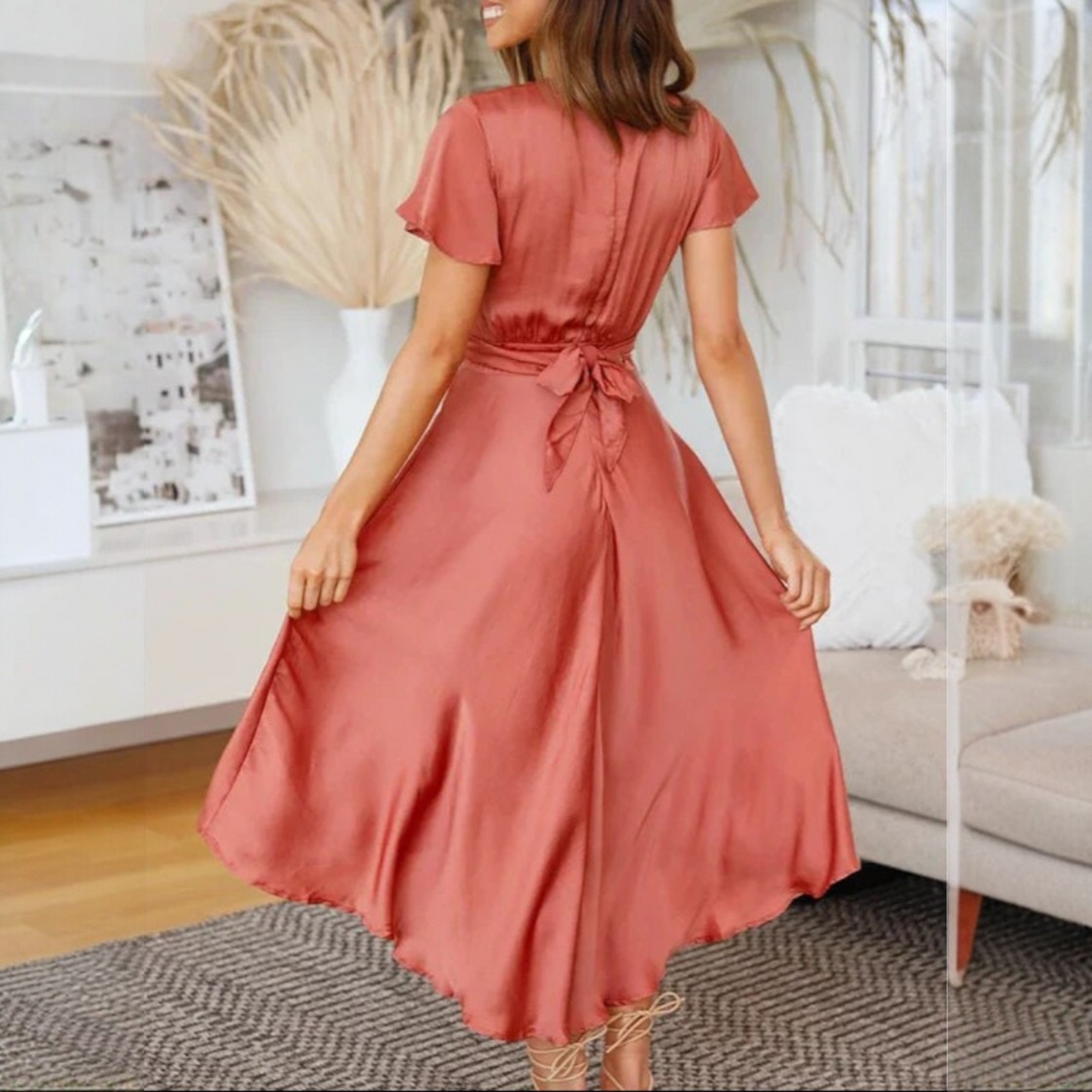 Ella | Robe en Bois de Rose