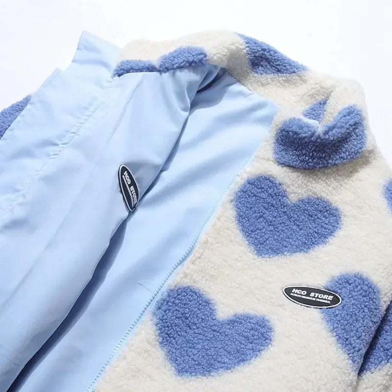 Lena™ | Veste réversible à motifs cœur