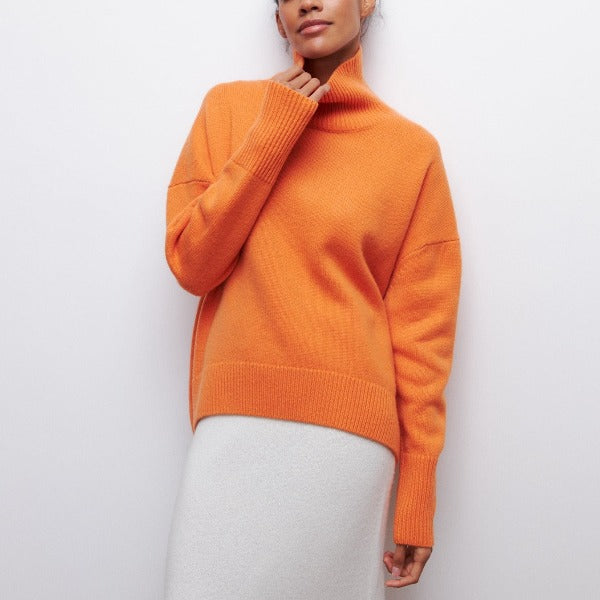Sophie | Pull en maille à col roulé
