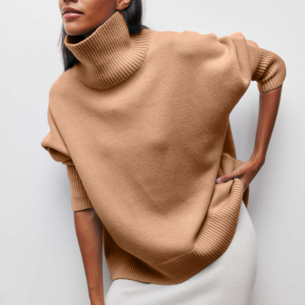 Sophie | Pull en maille à col roulé