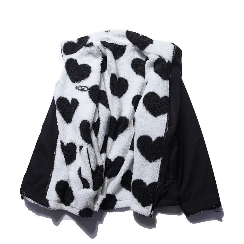 Lena™ | Veste réversible à motifs cœur