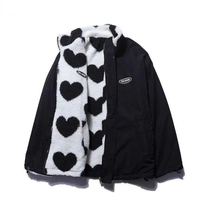 Lena™ | Veste réversible à motifs cœur