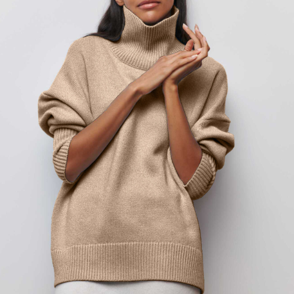 Sophie | Pull en maille à col roulé