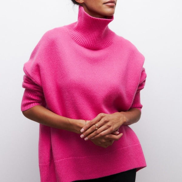 Sophie | Pull en maille à col roulé