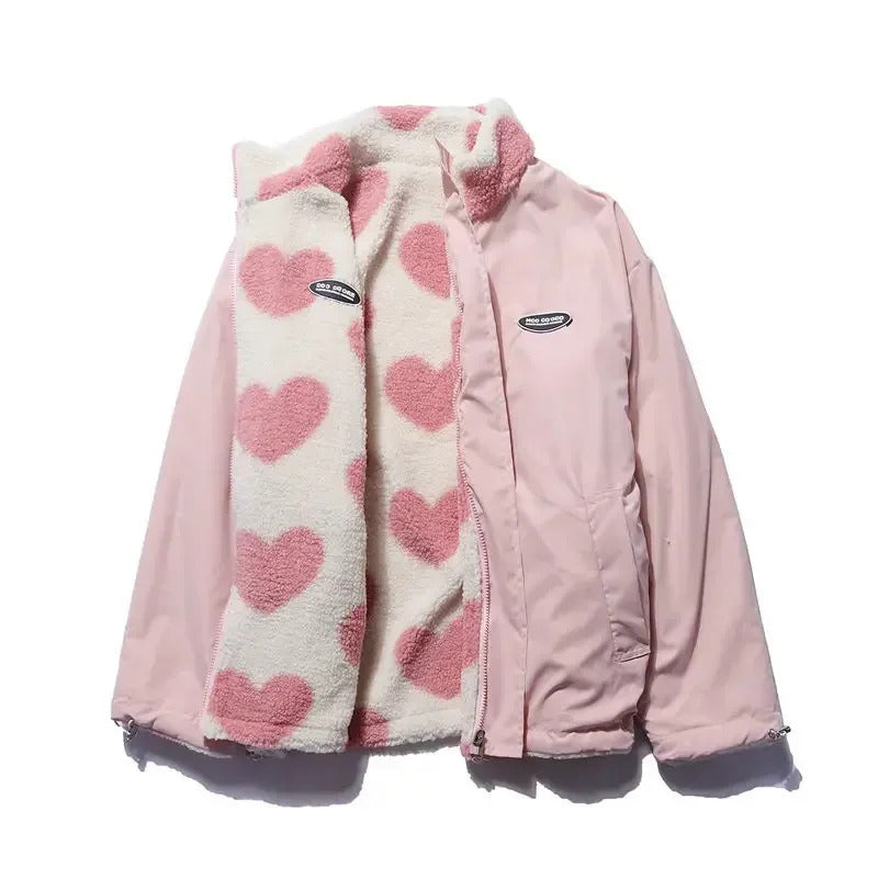Lena™ | Veste réversible à motifs cœur