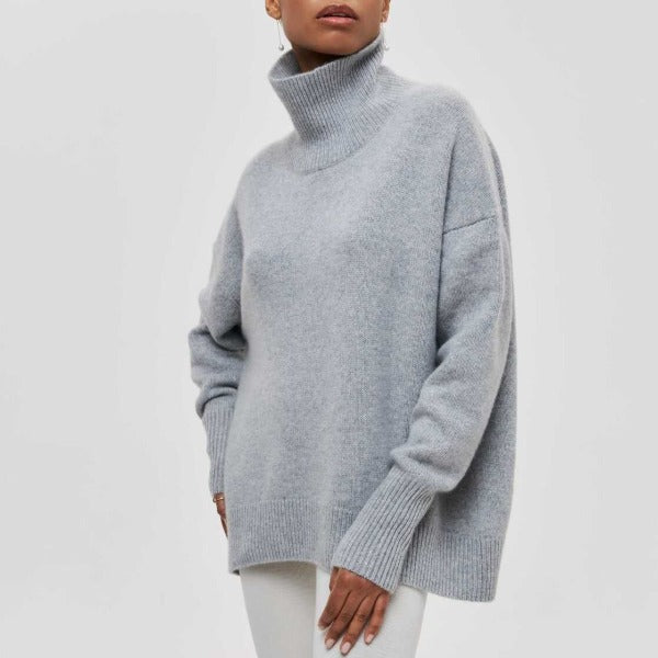 Sophie | Pull en maille à col roulé