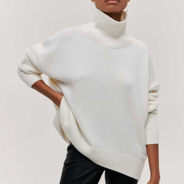 Sophie | Pull en maille à col roulé