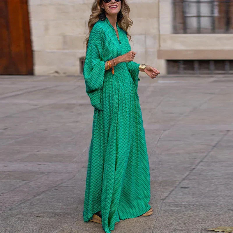 Kristal | Robe longue à décolleté en V