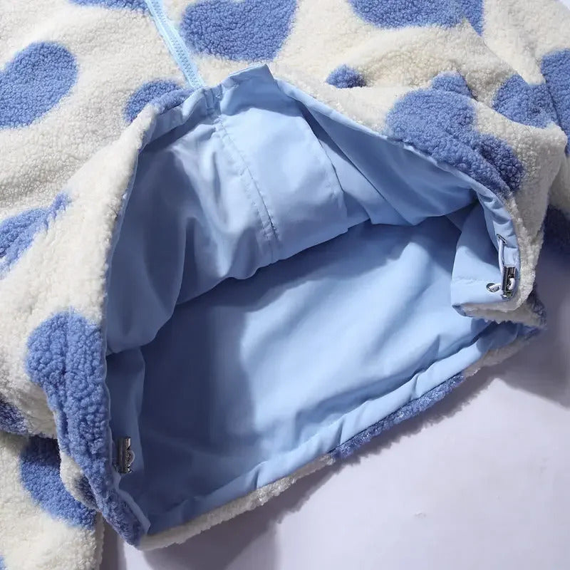 Lena™ | Veste réversible à motifs cœur