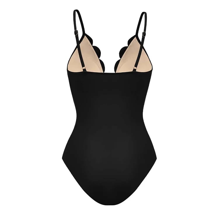 EVA|  Maillot de bain en deux pièces découpé au laser avec fleurs