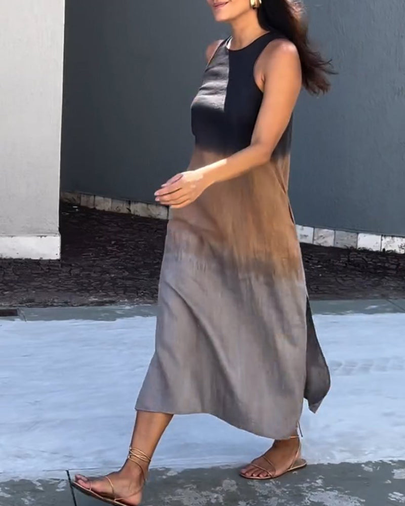 Fenna| Robe sans manches avec dégradé