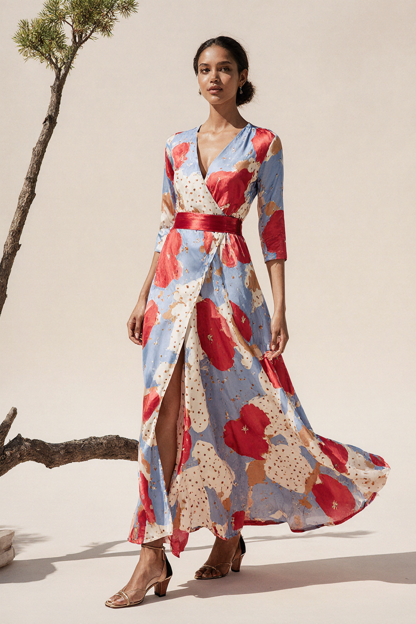 Noor - Robe maxi élégante avec des fleurs