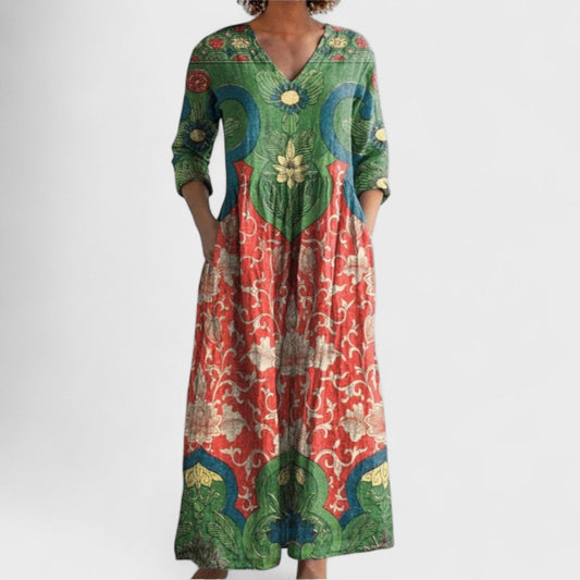 Celestine - Robe maxi avec imprimé floral vintage