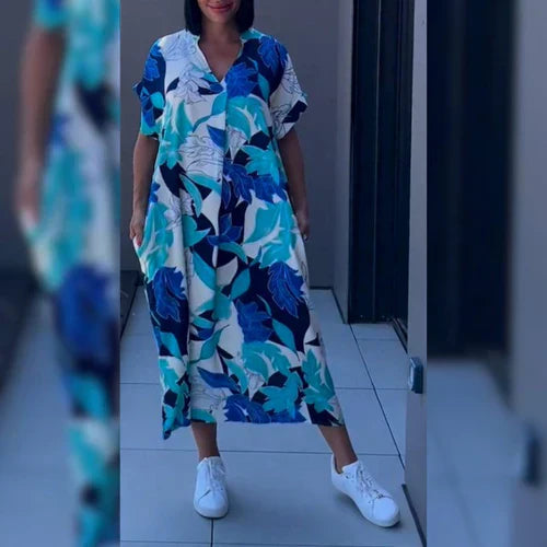 Elena™ - Robe élégante à fleurs
