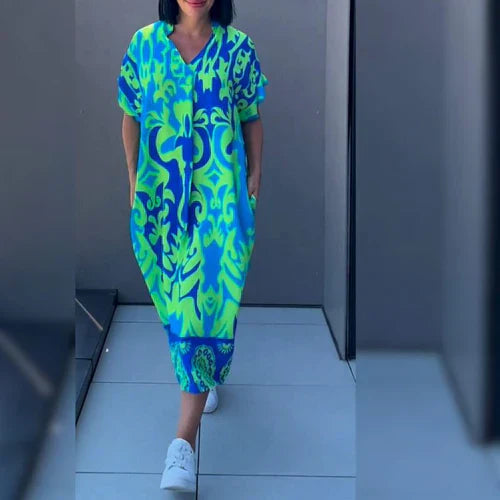 Elena™ - Robe élégante à fleurs