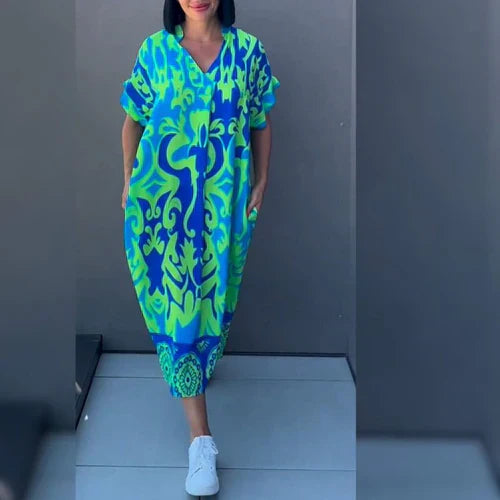 Elena™ - Robe élégante à fleurs