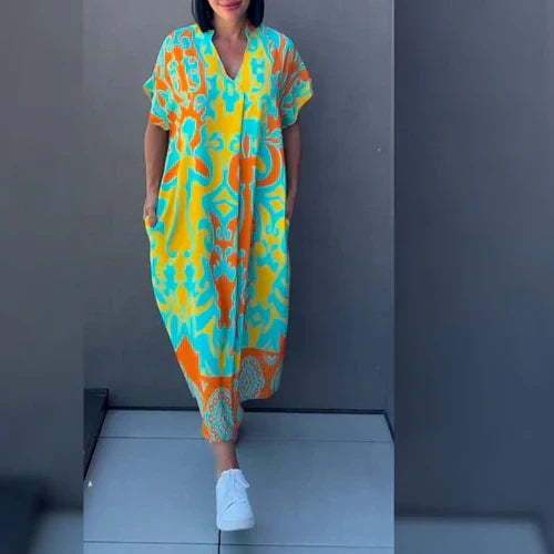 Elena™ - Robe élégante à fleurs