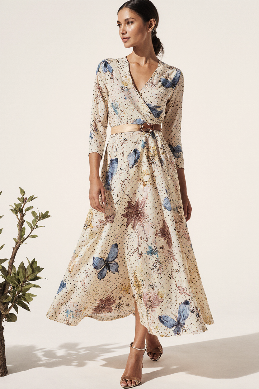 Noor - Robe maxi élégante avec des fleurs