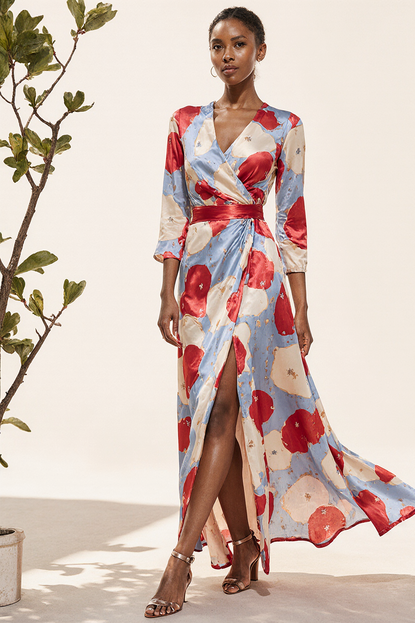 Noor - Robe maxi élégante avec des fleurs