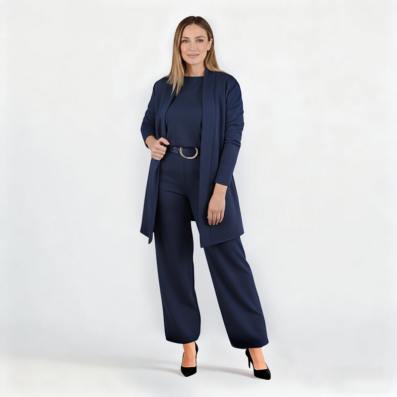 Ensemble 3 Pièces Élégant - Confort Doux et Style Polyvalent