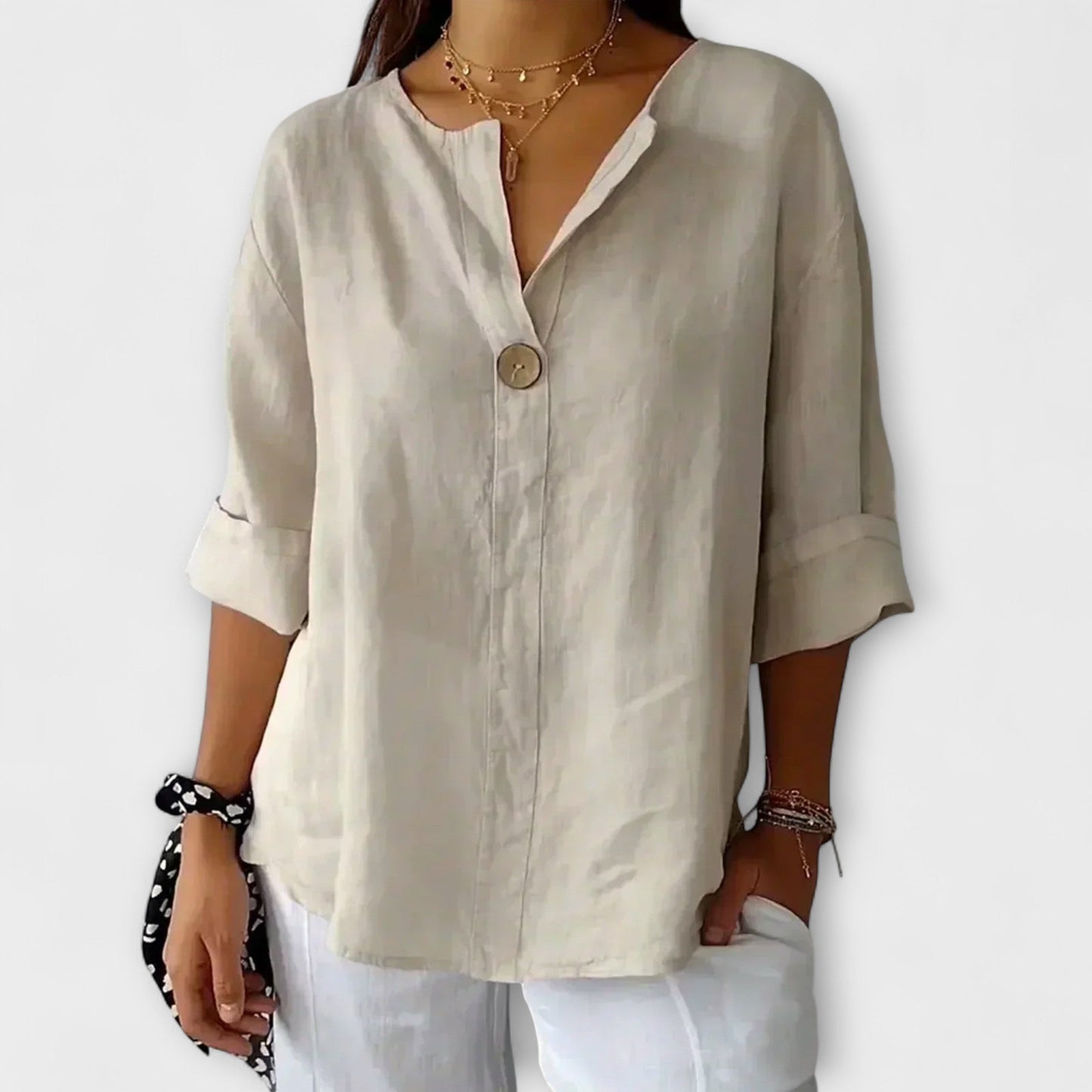 Nicole | Blouse col V élégante