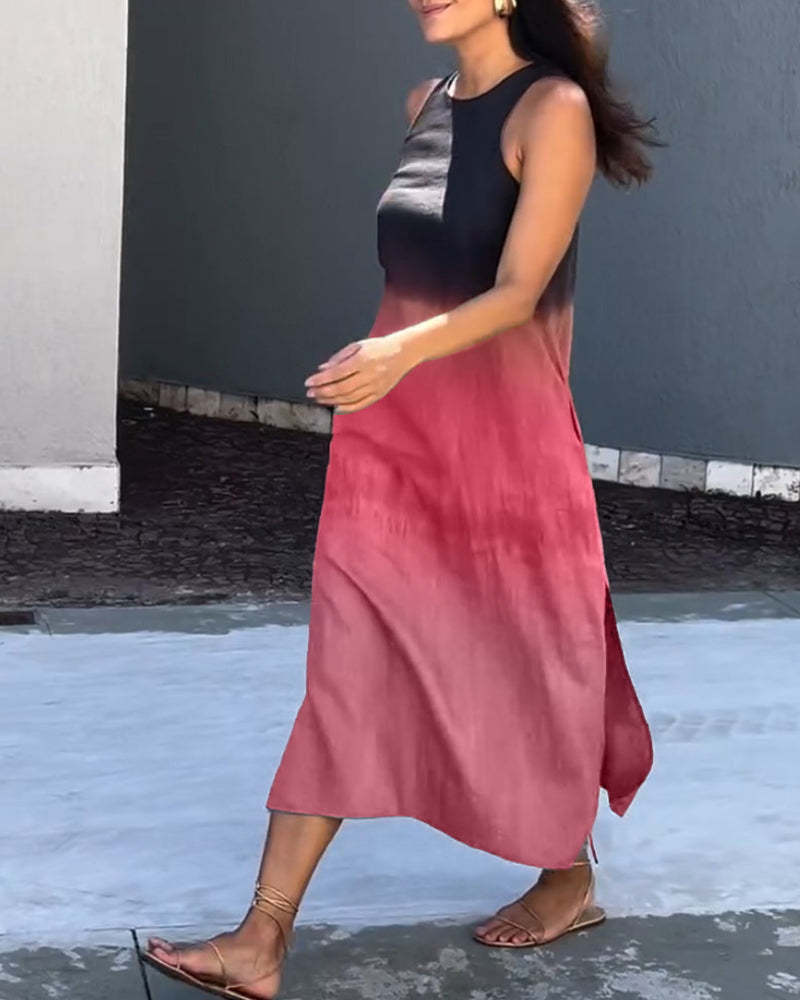 Fenna| Robe sans manches avec dégradé