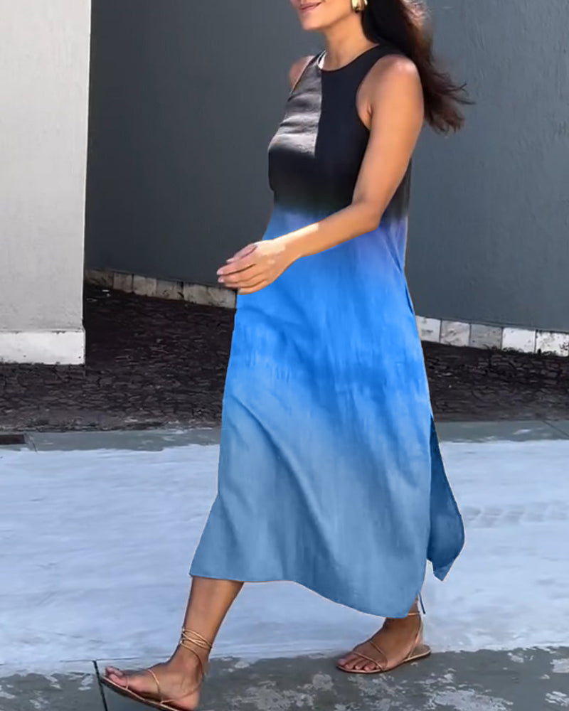Fenna| Robe sans manches avec dégradé