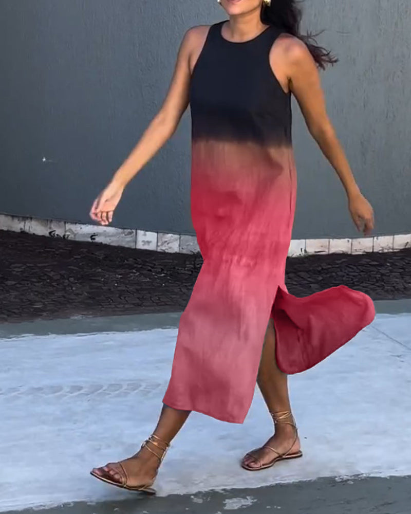 Fenna| Robe sans manches avec dégradé