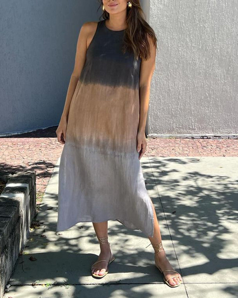 Fenna| Robe sans manches avec dégradé