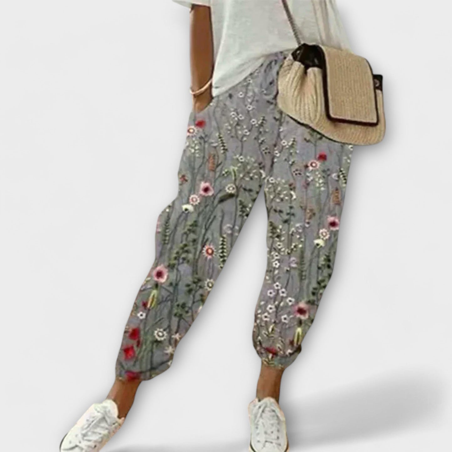 Burga | Pantalon confortable en coton et lin