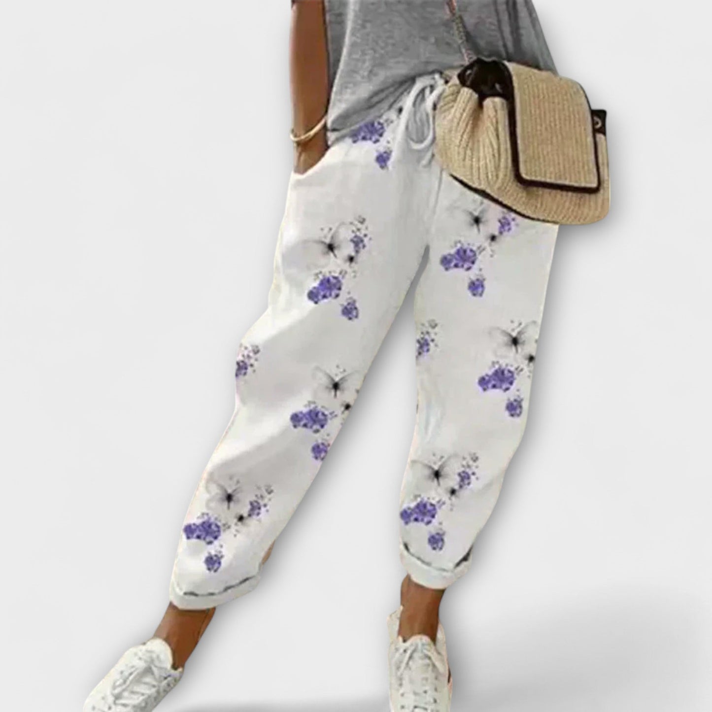 Burga | Pantalon confortable en coton et lin