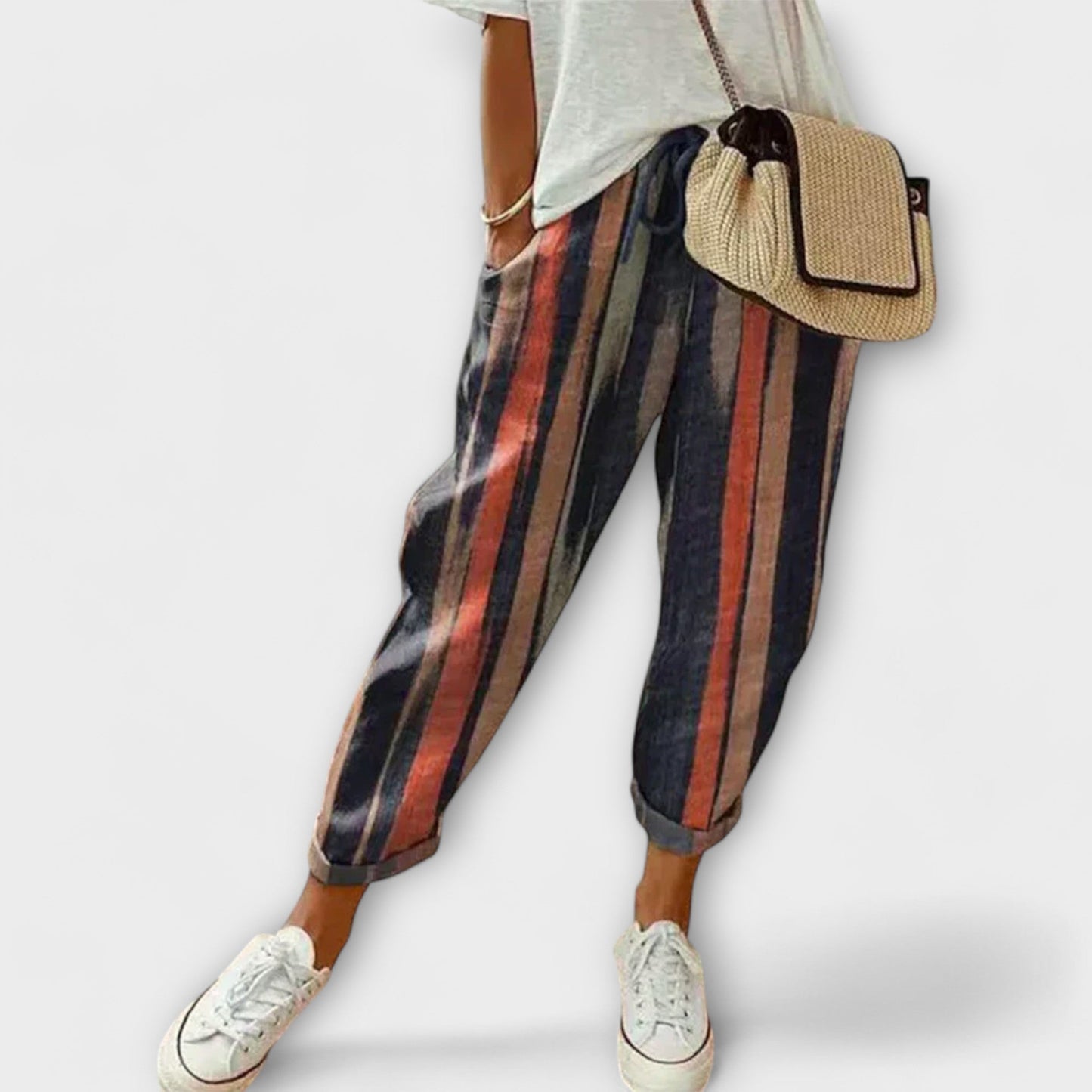 Burga | Pantalon confortable en coton et lin