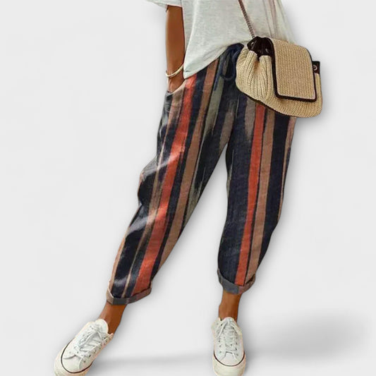 Burga | Pantalon confortable en coton et lin