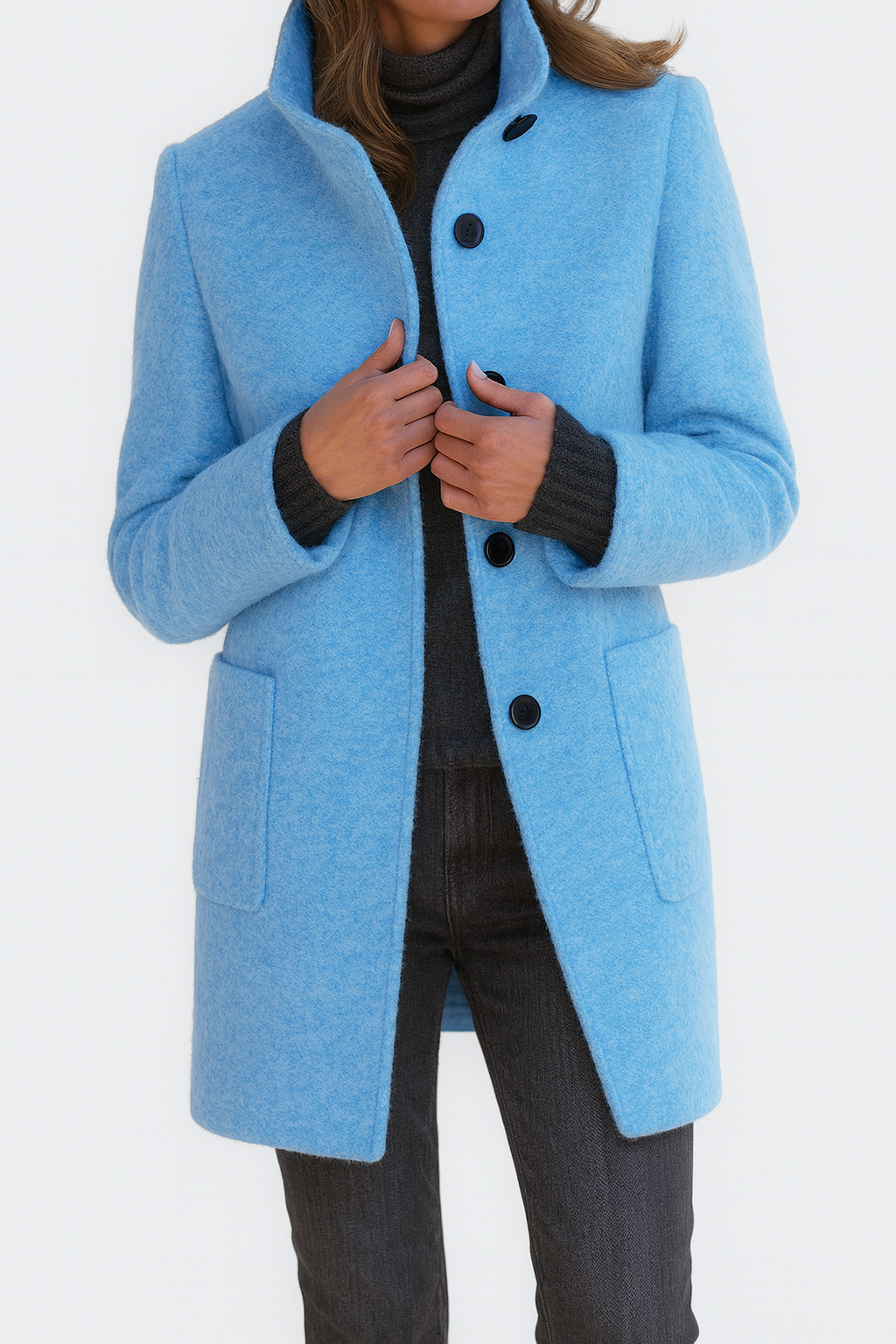 Camille™ | Manteau pour femme à col montant